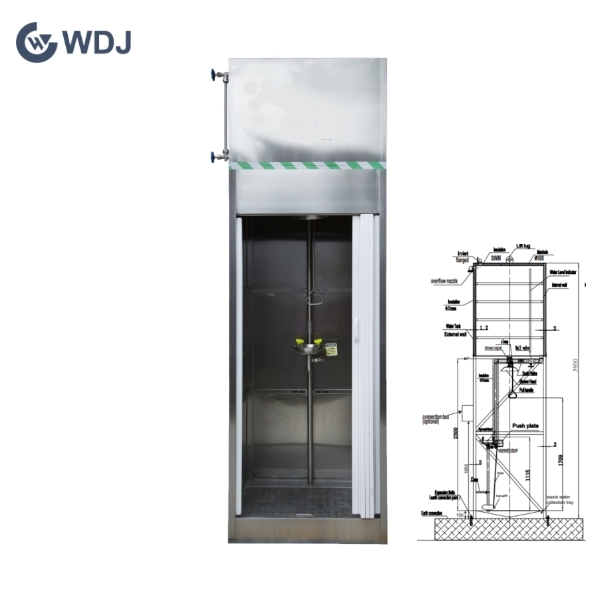 350L Tank Gravity Fed Safety shower