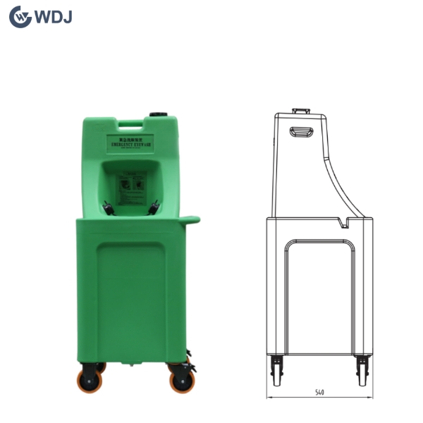 Anti UV PE 60L Mobile Emergency Eyewash Station 60L