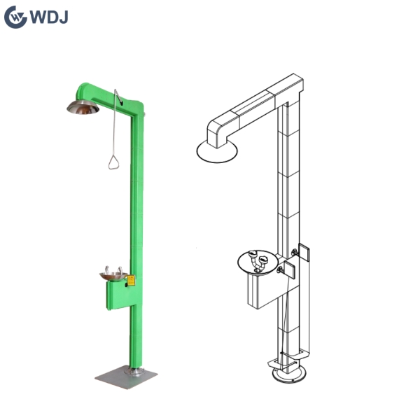 Jacketed Insulated Safety Shower Eyewash Station