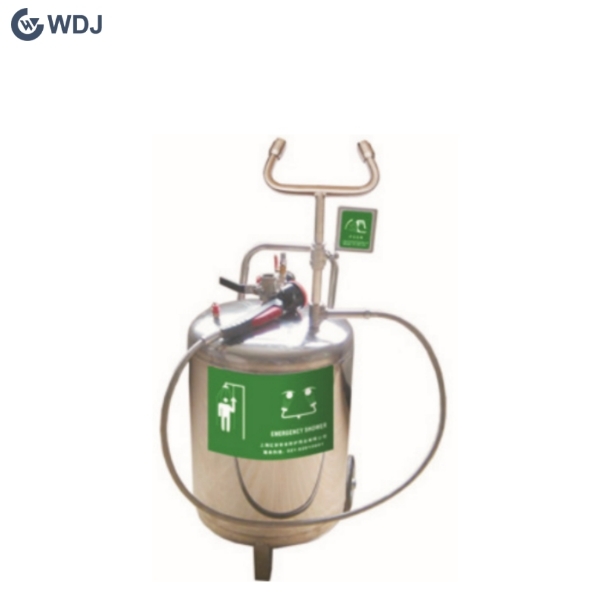 ANSI Certificate Mobile Self-Contained Safety Shower with Eyewash 60L Eye Face wash